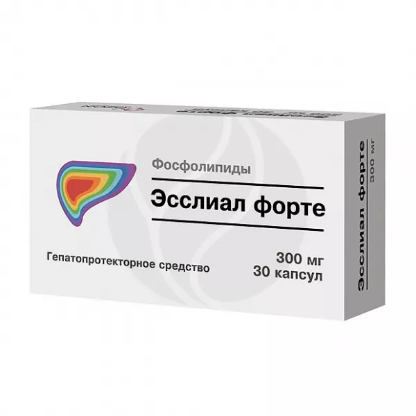 Изображение товара Эсслиал форте капсулы 300мг, поддержка печени, 30 шт