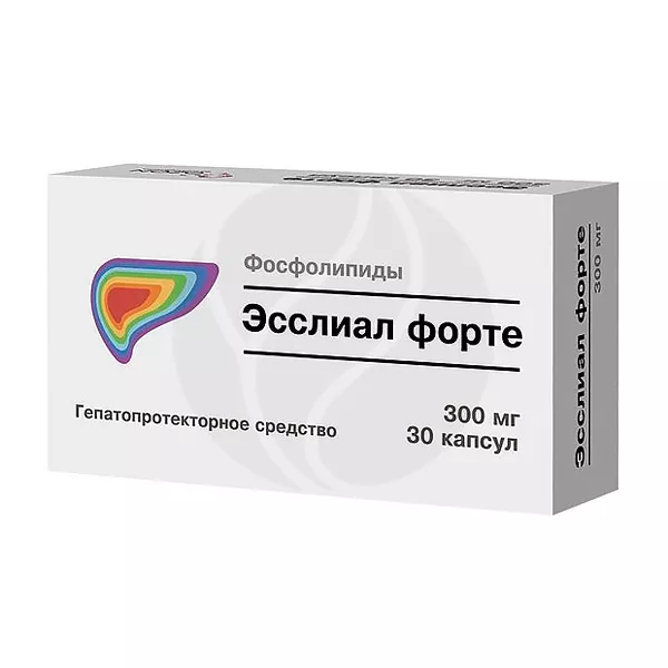 Изображение товара Эсслиал форте капсулы 300мг, №30 Изображение товара Эсслиал форте капсулы 300мг, №30