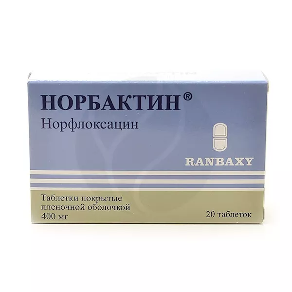 Норбактин таблетки п/о 400мг, №20