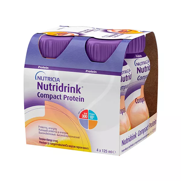 Изображение товара Nutridrink Compact Protein жидкая смесь со вкусом персик-манго, 125мл №4