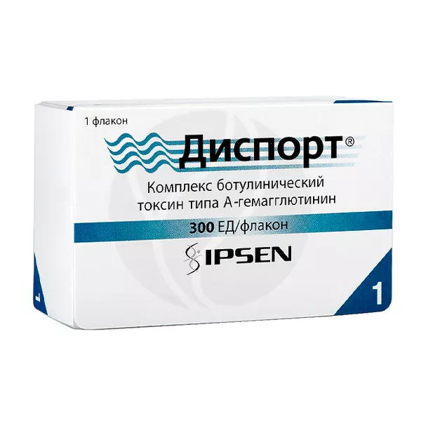Изображение товара Диспорт лиофилизат 300ЕД для инъекций ботулинический токсин тип А Изображение товара Диспорт лиофилизат 300ЕД для инъекций ботулинический токсин тип А