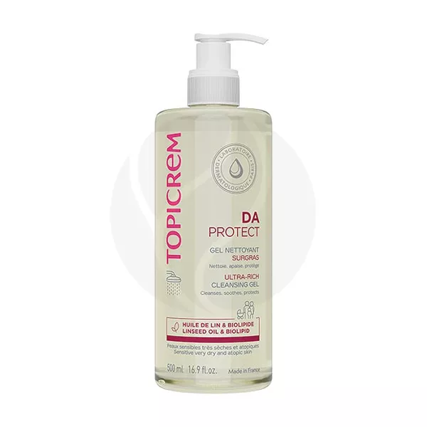 Изображение товара Topicrem DA Protect гель ультра риш очищающий 500 мл для чувствительной кожи Изображение товара Topicrem DA Protect гель ультра риш очищающий 500 мл для чувствительной кожи