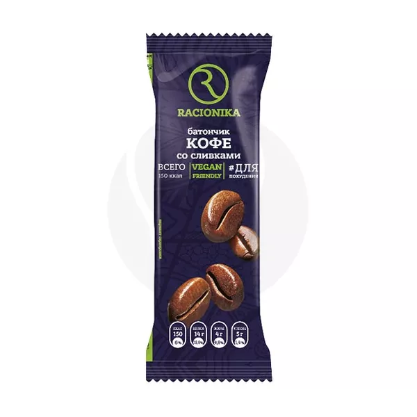 Изображение товара Racionika Diet батончик со вкусом кофе со сливками 50г Изображение товара Racionika Diet батончик со вкусом кофе со сливками 50г