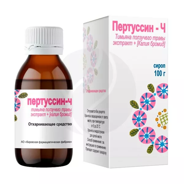 Изображение товара Пертуссин-Ч сироп 100г для легкого дыхания и уменьшения кашля