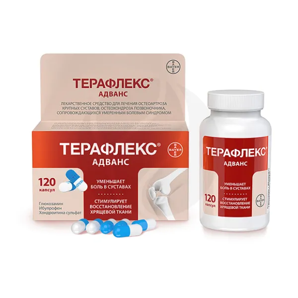 Изображение товара Капсулы Терафлекс Адванс для здоровья суставов, 120 шт.