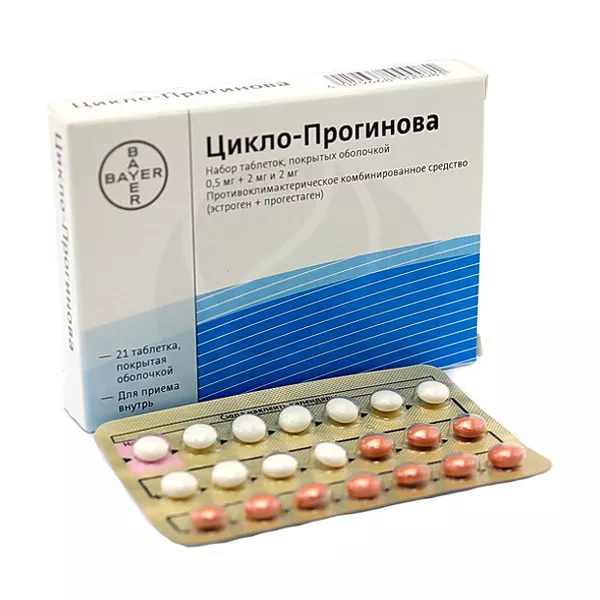 Изображение товара Цикло-Прогинова набор таблеток п/о для женской контрацепции Изображение товара Цикло-Прогинова набор таблеток п/о для женской контрацепции
