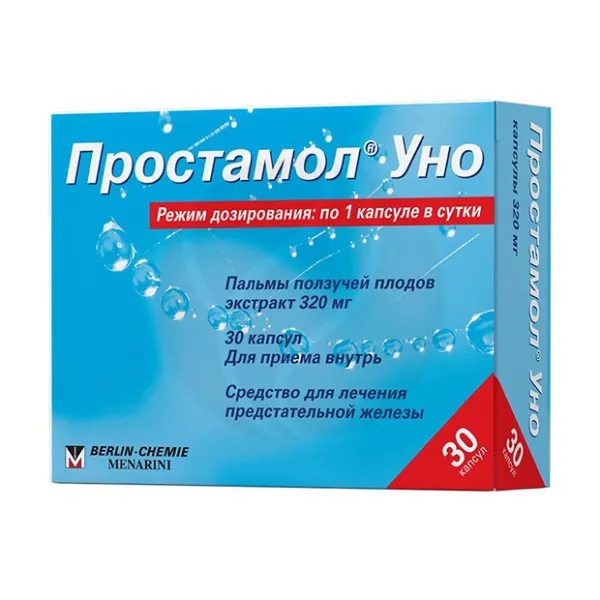 Изображение товара Простамол Уно капсулы 320мг 30 шт для здоровья мочеполовой системы