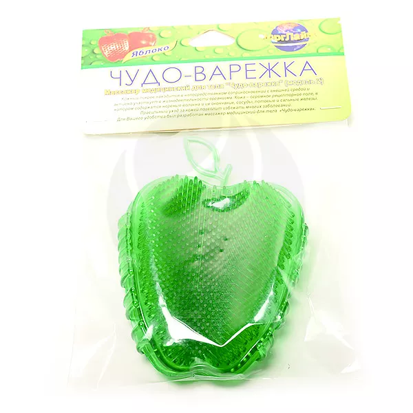 Изображение товара Торг Лайнс массажер для тела чудо-варежка Яблоко (модель 2), цвет в ассорт. Изображение товара Торг Лайнс массажер для тела чудо-варежка Яблоко (модель 2), цвет в ассорт.