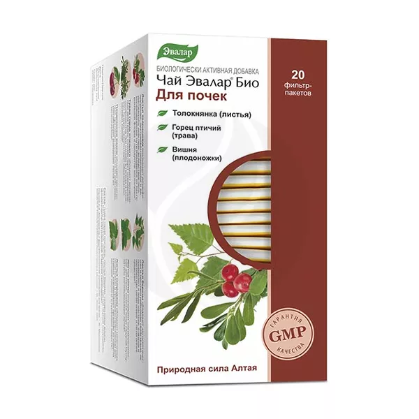 Изображение товара Эвалар Био Для почек чай 1,5г №20 натуральный фиточай для поддержания почек