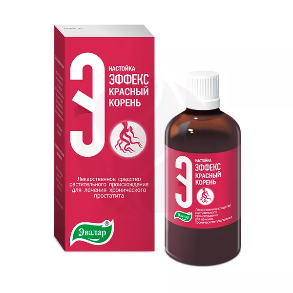 Изображение товара Эвалар Эффекс Красный корень настойка 100мл натуральный иммуностимулятор