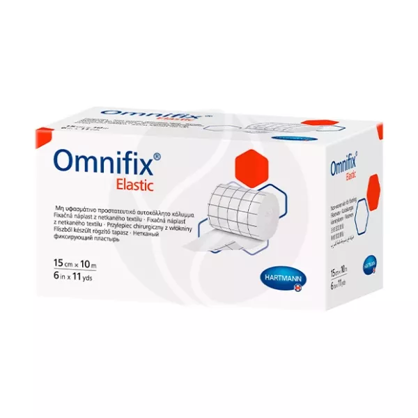 Изображение товара Гипоаллергенный эластичный пластырь Hartmann Omnifix Elastic 15см 10м Изображение товара Гипоаллергенный эластичный пластырь Hartmann Omnifix Elastic 15см 10м
