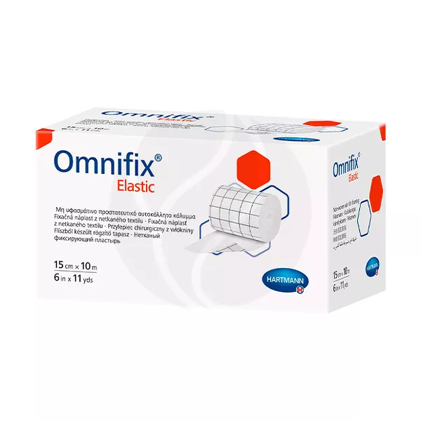 Изображение товара Гипоаллергенный эластичный пластырь Hartmann Omnifix Elastic 15см 10м Изображение товара Гипоаллергенный эластичный пластырь Hartmann Omnifix Elastic 15см 10м