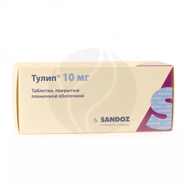 Тулип таблетки покрыт. п/о 10мг, №90