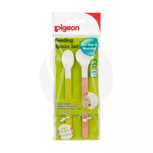 Изображение товара Пара ложечек для первого прикорма Пижен мягкие безопасные для детей 6+ мес