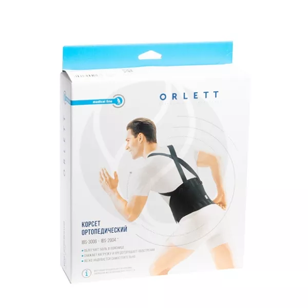Orlett корсет поясничный IBS-2004 (М), черный — купить по выгодным ...
