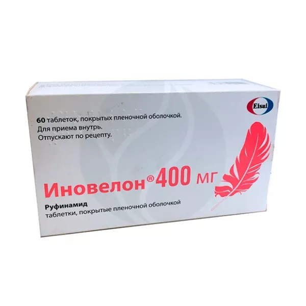 Изображение товара Иновелон таблетки покрытые пленочной оболочкой 400 мг для эпилепсии, 60 шт
