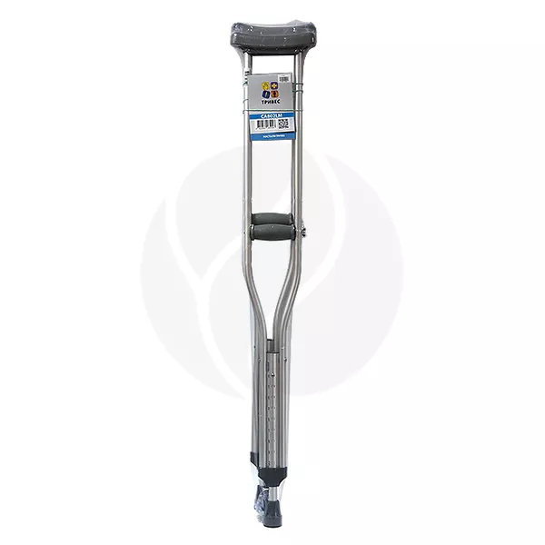 Изображение товара Trives костыли подмышечные со встроенным УПС до 136 см CA802L (М), серый Изображение товара Trives костыли подмышечные со встроенным УПС до 136 см CA802L (М), серый