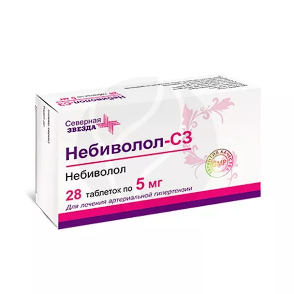 Небиволол-СЗ таблетки 5мг, №28
