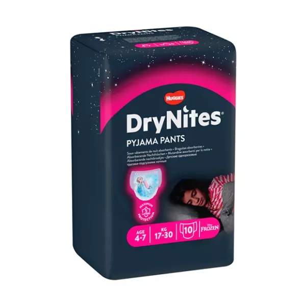 Huggies DryNites подгузники-трусики для девочек (4-7 лет), №10