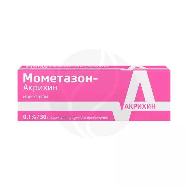 Изображение товара Мометазон-Акрихин крем д/наружн. прим. 0,1%, 30г Изображение товара Мометазон-Акрихин крем д/наружн. прим. 0,1%, 30г