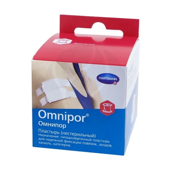 Изображение товара Hartmann Omnipor гипоаллергенный фиксирующий пластырь 5см*5м