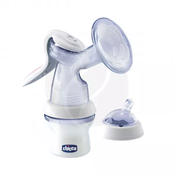 Изображение товара Chicco Natural Feeling Ручной молокоотсос с бутылочкой Италия