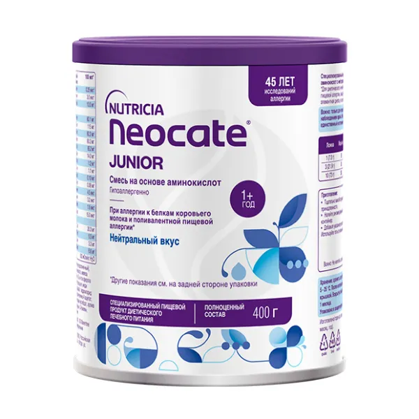 Изображение товара Neocate Junior сухая смесь с нейтральным вкусом (12+мес), 400г