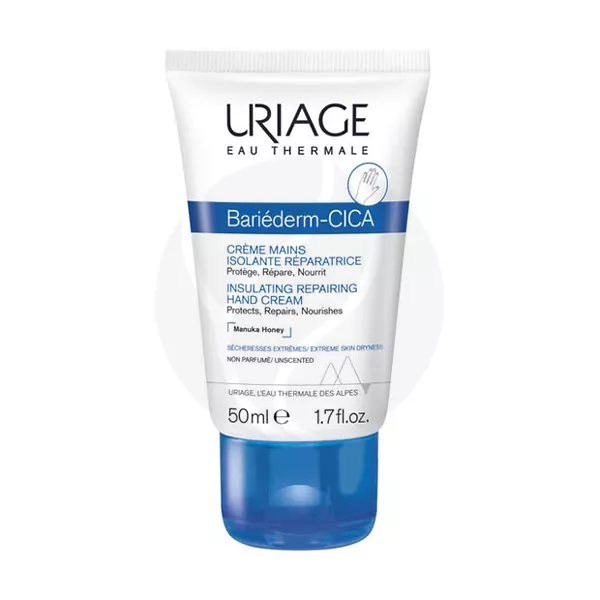 Изображение товара Uriage Bariederm-Cica Изолирующий восстанавливающий крем для рук, 50мл Изображение товара Uriage Bariederm-Cica Изолирующий восстанавливающий крем для рук, 50мл