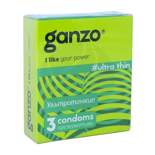 Ganzo Ultra thin презервативы ультратонкие, №3