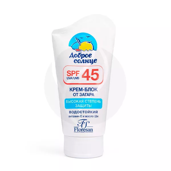 Изображение товара Крем-блок Floresan SPF 45 водостойкий 60 мл Изображение товара Крем-блок Floresan SPF 45 водостойкий 60 мл