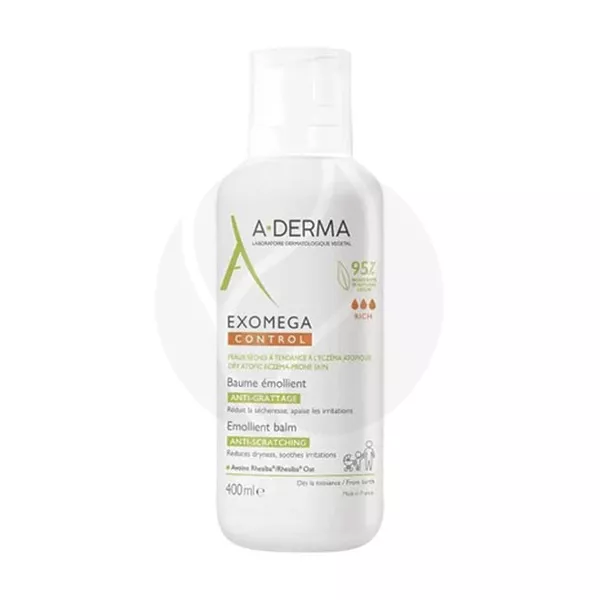 Изображение товара A-Derma Exomega Control Смягчающий бальзам для лица и тела 400 мл Франция Изображение товара A-Derma Exomega Control Смягчающий бальзам для лица и тела 400 мл Франция