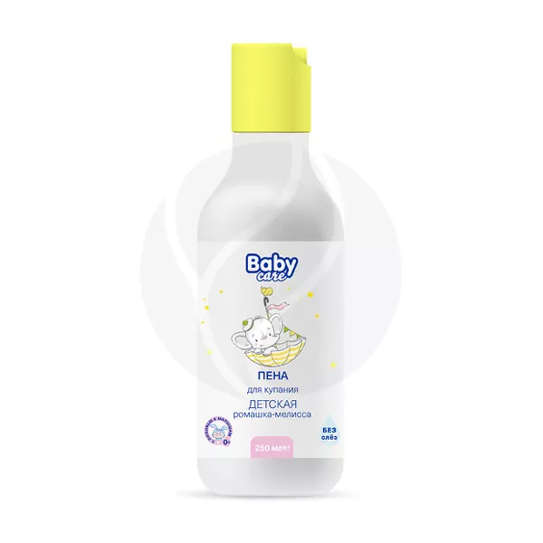 Изображение товара Baby Care пена для купания с экстрактом ромашки и мелиссы (0+), 250мл Изображение товара Baby Care пена для купания с экстрактом ромашки и мелиссы (0+), 250мл