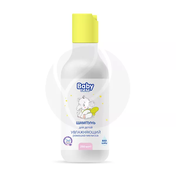 Изображение товара Baby Care Детский шампунь с экстрактом ромашки и мелиссы (0+), 250мл Изображение товара Baby Care Детский шампунь с экстрактом ромашки и мелиссы (0+), 250мл