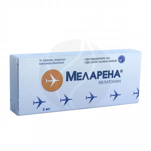 Меларена таблетки покрыт. п/о 3мг, №10