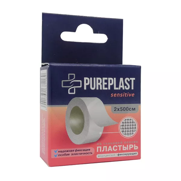 Изображение товара Pureplast пластырь на тканевой основе, (2*500см) Изображение товара Pureplast пластырь на тканевой основе, (2*500см)