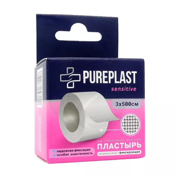 Изображение товара Pureplast пластырь на тканевой основе, (3*500см) Изображение товара Pureplast пластырь на тканевой основе, (3*500см)