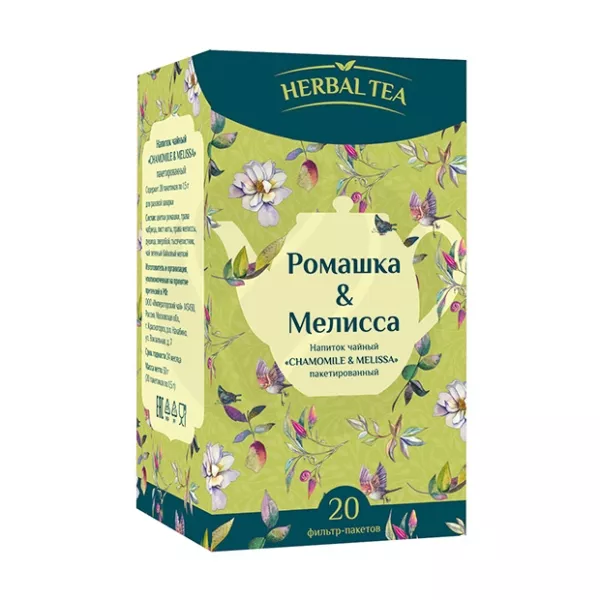 Изображение товара Herbal tea Ромашка и мелисса чайный напиток, №20