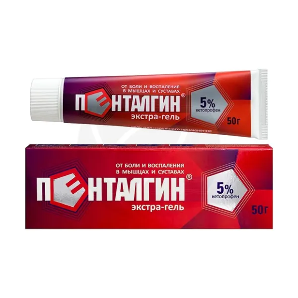 Изображение товара Пенталгин Экстра гель д/наружн. прим. 5%, 50г Изображение товара Пенталгин Экстра гель д/наружн. прим. 5%, 50г
