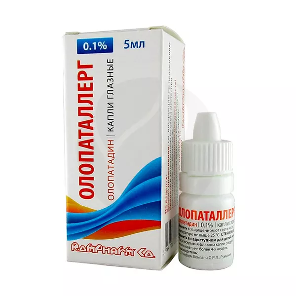 Изображение товара Олопаталлерг капли глазные 0,1%, 5мл Изображение товара Олопаталлерг капли глазные 0,1%, 5мл