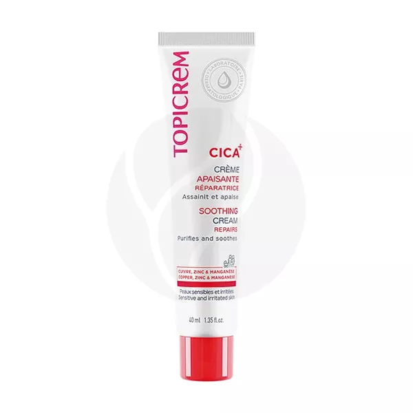 Изображение товара Topicrem CICA Успокаивающий крем 40мл для чувствительной кожи