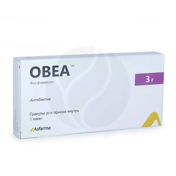 Изображение товара Гранулы Овеа Фосфомицина трометамол 3 г - растворимый антибиотик для мочевыводящих путей Изображение товара Гранулы Овеа Фосфомицина трометамол 3 г - растворимый антибиотик для мочевыводящих путей