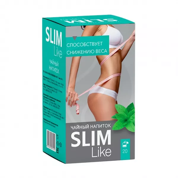 Изображение товара Фиточай Slim Like со вкусом мяты 1,5г №20 натуральный напиток для здоровья