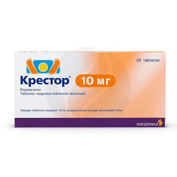 Изображение товара Крестор 10мг таблетки покрытые пленочной оболочкой 28 шт Изображение товара Крестор 10мг таблетки покрытые пленочной оболочкой 28 шт