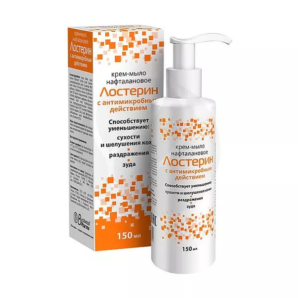 Изображение товара Лостерин крем-мыло нафталановое, 150мл Изображение товара Лостерин крем-мыло нафталановое, 150мл
