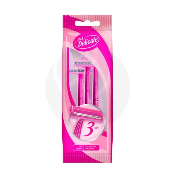 Изображение товара Женские одноразовые станки Delicate Berry с 3 лезвиями Изображение товара Женские одноразовые станки Delicate Berry с 3 лезвиями
