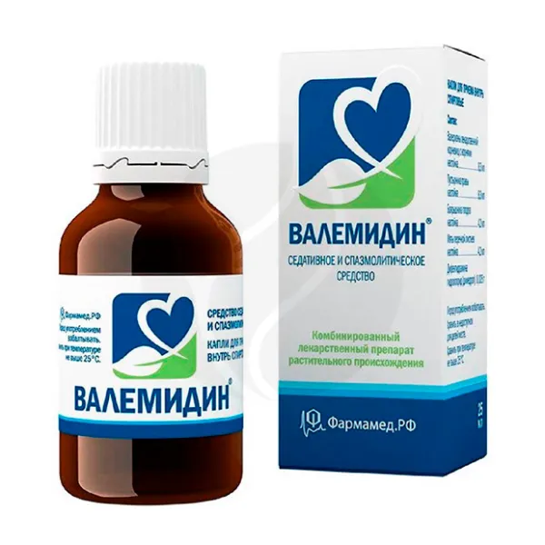 Валемидин капли д/приема внутрь, 25мл АВЗ С-П