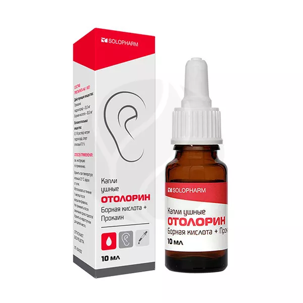 Изображение товара Отолорин капли ушные, 10мл Изображение товара Отолорин капли ушные, 10мл