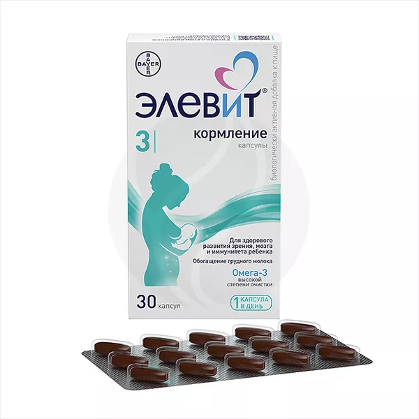 Изображение товара Элевит Кормление капсулы No30 - витамины и минералы для организма