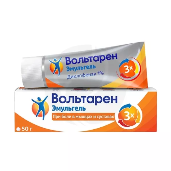 Вольтарен Эмульгель д/наружн. прим. 1%, 50г