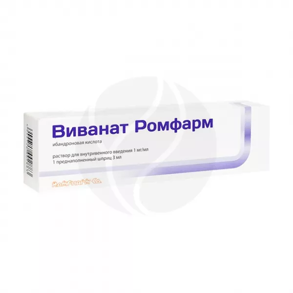 Изображение товара Виванат раствор для инъекций 1мг/мл 3мл No1 шприц - лечение остеопороза и заболеваний костей